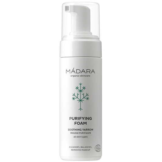 MADARA Purifying Foam bottle on a white background