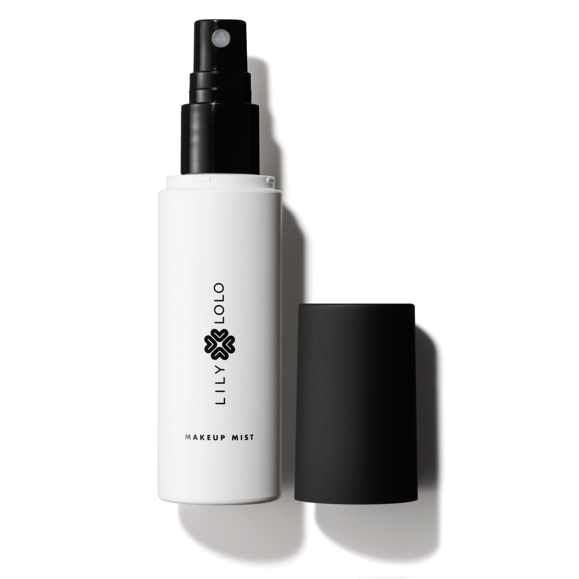LILY LOLO makeup mist bottle with black spray top on a white background
