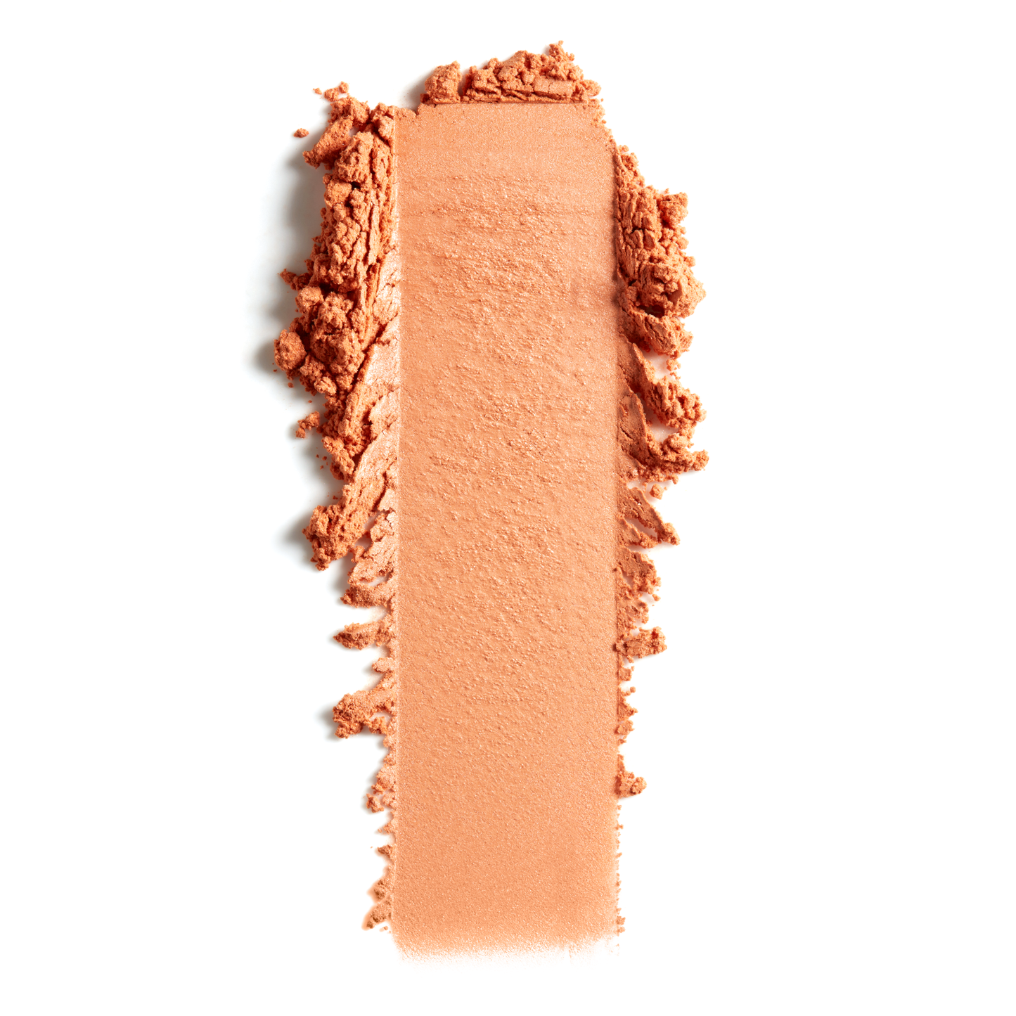 Juicy Peach mineral blush swatch on a white background