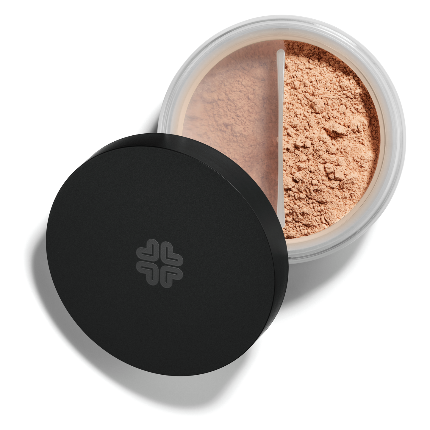 Lily Lolo mineral foundation SPF15 jar In the Buff on a white background