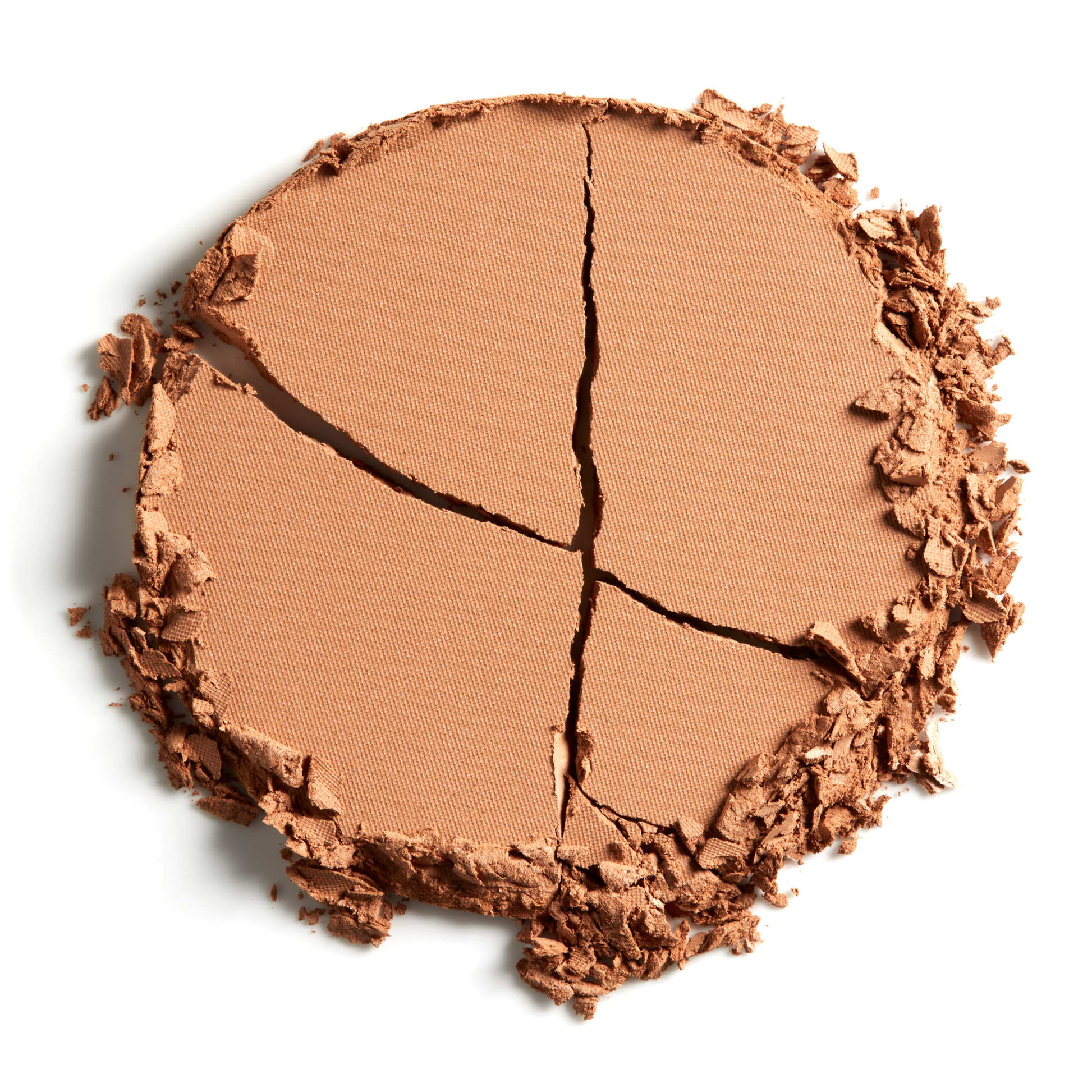Pressed bronzer miami beach swatch on a white background