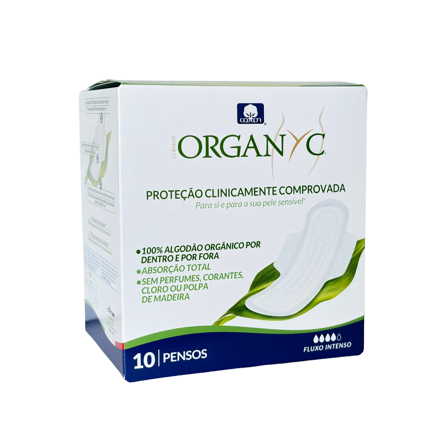 Organyc heavy pads on a white background