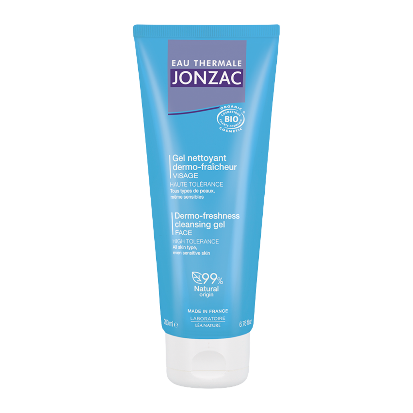 Eau Thermale Jonzac cleansing gel tube on a white background