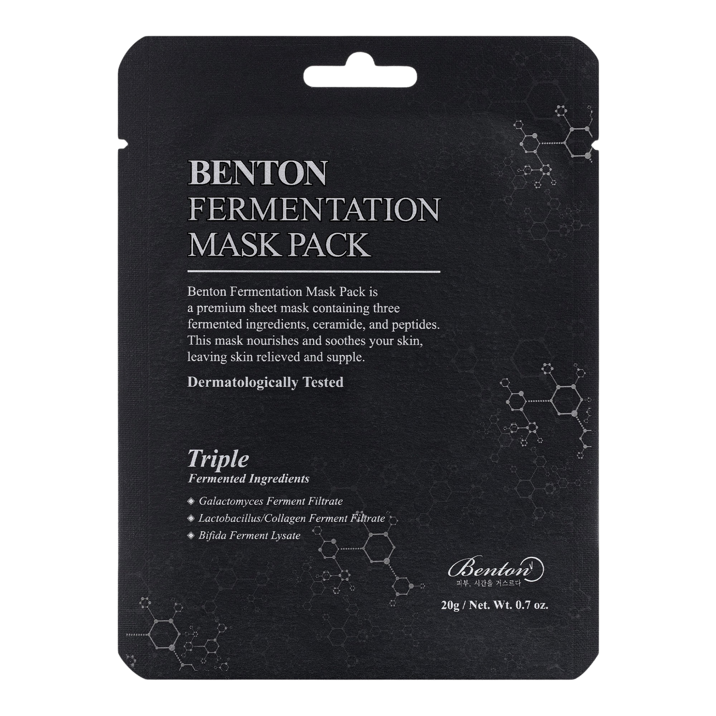 Benton Fermentation Mask Pack packaging on a white background